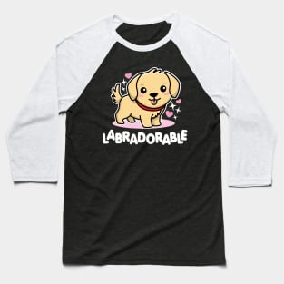 Labradorable Cute Kawaii Labrador Dog Baseball T-Shirt